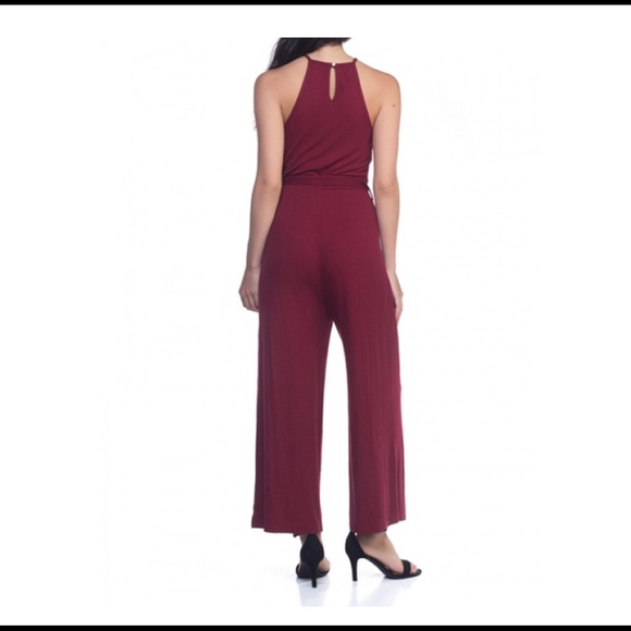 ✨x2 HP✨ Casual Burgundy Jumpsuit - Picture 3 of 3